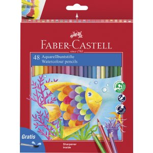 Set de crayons aquarelle - Faber-Castell - 48 pcs Set de crayons aquarelle - Faber-Castell - 48 pcs
