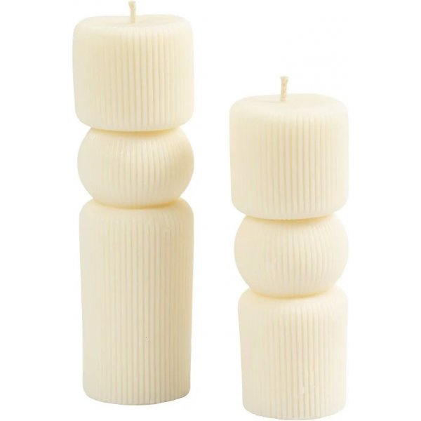 Moule en silicone - Cylindre cannel avec noeud