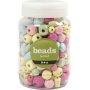 Perles en bois - couleurs vives - 400 ml