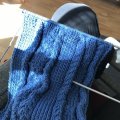 Image client Fil DROPS Big Merino Mix - 50g - Bleu jean (07)