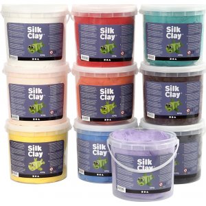 Silk Clay® - couleurs mélangées - 10 x 650 g Silk Clay® - couleurs mélangées - 10 x 650 g