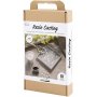 Kit DIY Moulage en rsine, Plateau carr avec terrazzo