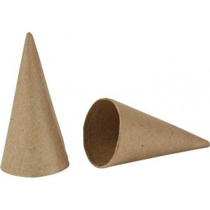Cônes en carton - H10, Ø5 cm - 10 pcs Cônes en carton - H10, Ø5 cm - 10 pcs