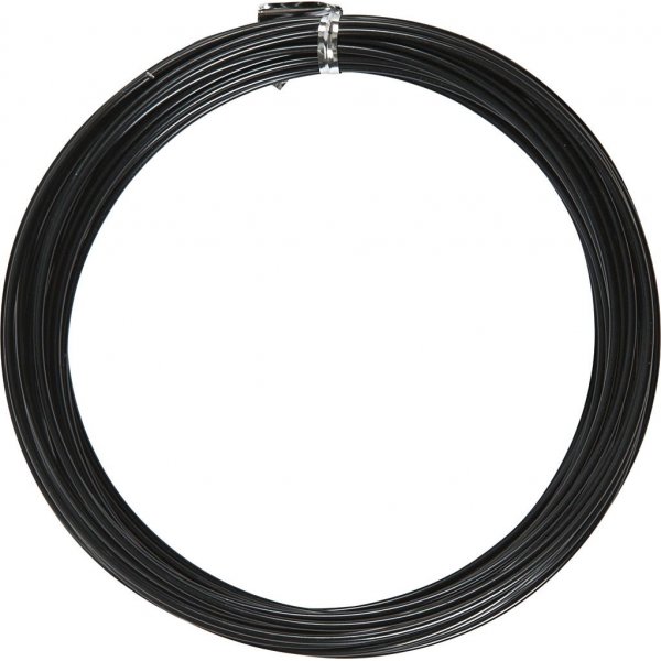 Fil d'aluminium - 2 mm - noir - 10 m