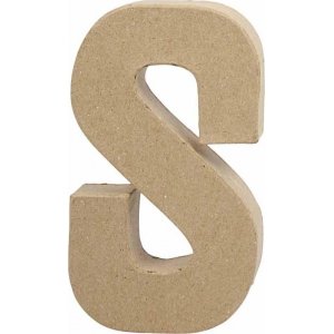 Lettre en carton - S - 6 cm Lettre en carton - S - 6 cm