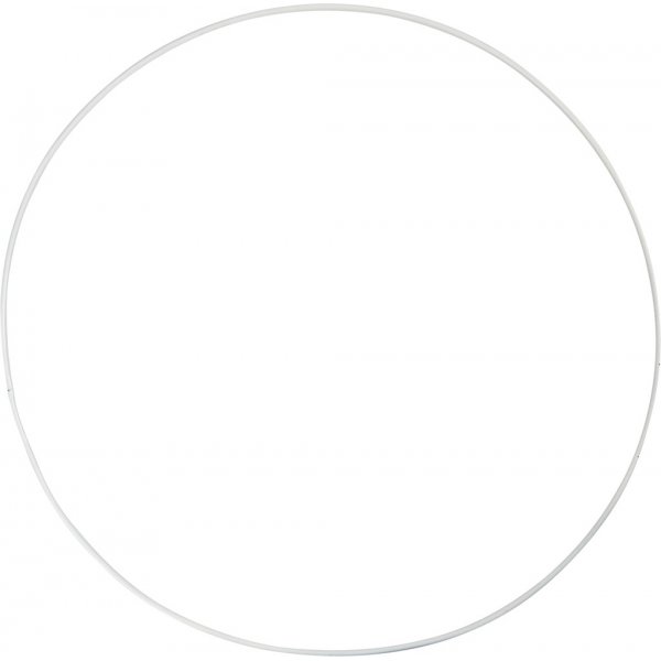 Anneau en métal - blanc - Ø30 cm - 5 pcs Anneau en métal - blanc - Ø30 cm - 5 pcs