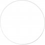 Anneau en mtal - blanc - 30 cm - 5 pcs
