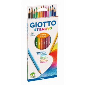 Crayons de couleur Giotto Stilnovo - paquet de 12 Crayons de couleur Giotto Stilnovo - paquet de 12