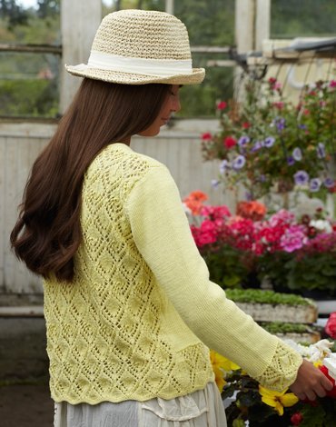 Patron tricot - Cardigan avec dentelle