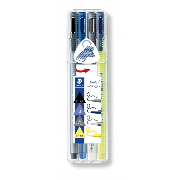 Bureau mobile Triplus - 4 stylos