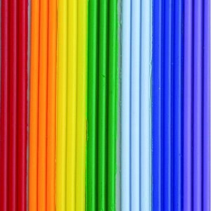 Bandes de cire 200 x 2 mm - couleur arc-en-ciel 7 x 3 bandes Bandes de cire 200 x 2 mm - couleur arc-en-ciel 7 x 3 bandes