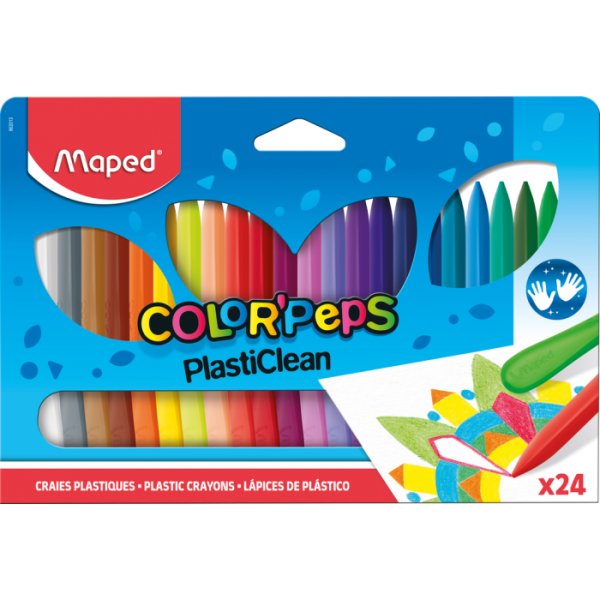 Le coffret de crayons - Maped - Color'Peps 24 crayons en plastique