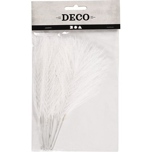 Plumes artificielles - blanches - 10 pcs