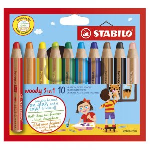 Crayons de couleur Woody - paquet de 10 Crayons de couleur Woody - paquet de 10