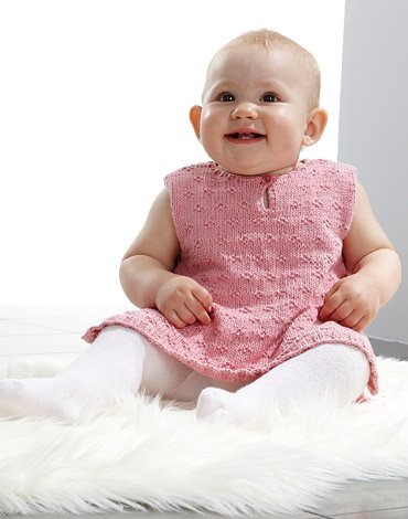 Patron tricot - Robe tablier et bonnet tricots texturs