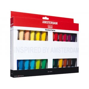 Set de peinture acrylique Amsterdam 20 ml - 24 tubes Set de peinture acrylique Amsterdam 20 ml - 24 tubes