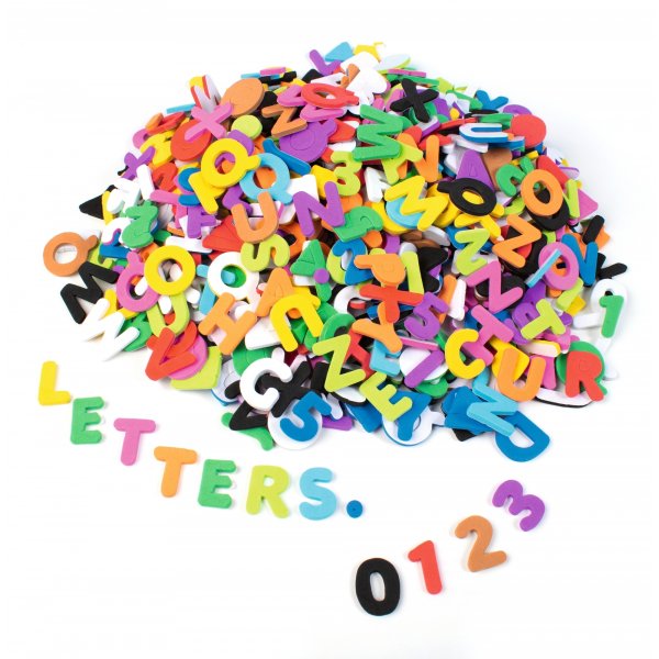 Lettres et chiffres souples - 1000 pcs