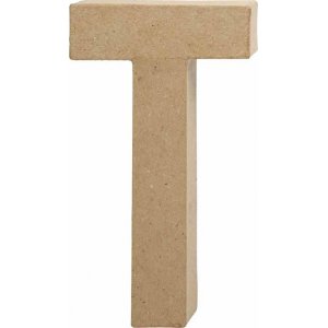 Lettre en carton - T - 5 cm Lettre en carton - T - 5 cm