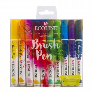Pack de 10 stylos pinceaux Ecoline - Illustrator Pack de 10 stylos pinceaux Ecoline - Illustrator