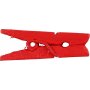 Mini pinces  linge - rouge - 36 pcs
