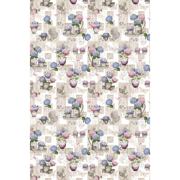 Bche PVC Fleur en pot - Beige