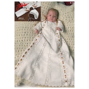 Patron tricot - Robe de baptême (9-18) Patron tricot - Robe de baptême (9-18)