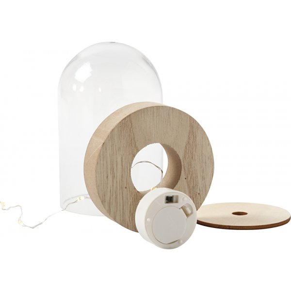 Guirlande lumineuse LED - argent - 27 cm