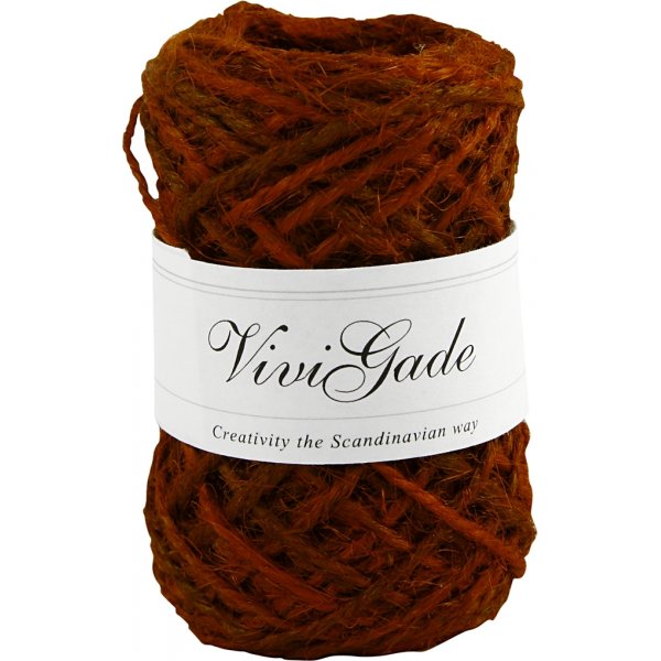 Chanvre naturel - rouge - 30 m