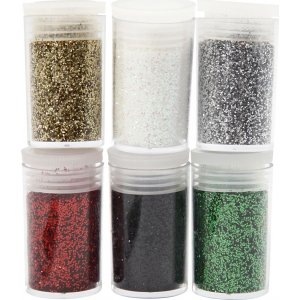 Paillettes - couleurs mélangées - 6 x 5 g Paillettes - couleurs mélangées - 6 x 5 g