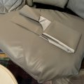 Image client Tissu d'ameublement Vinyle / Similicuir Gris moyen - 140 cm