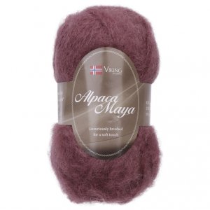 Fil Viking Alpaga Maya 50g - Bordeaux clair (758) Fil Viking Alpaga Maya 50g - Bordeaux clair (758)