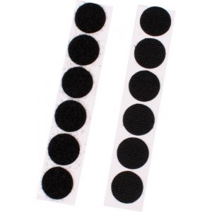 Velcro rond noir 20 mm 12 jeux autocollants Velcro rond noir 20 mm 12 jeux autocollants