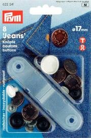 Boutons de jeans en laiton cuivre antique Lagerkrans 17 mm 8 pcs
