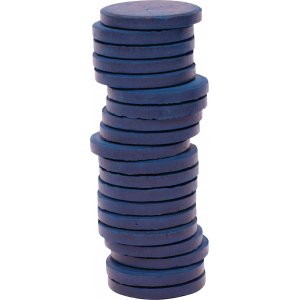 Rondelles de couleur ø 30 mm - bleu foncé - 20 pcs Rondelles de couleur ø 30 mm - bleu foncé - 20 pcs