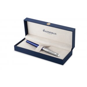 Stylo roller Waterman Hémisphère Deluxe French Riviera - Bleu marine - Fin Stylo roller Waterman Hémisphère Deluxe French Riviera - Bleu marine - Fin