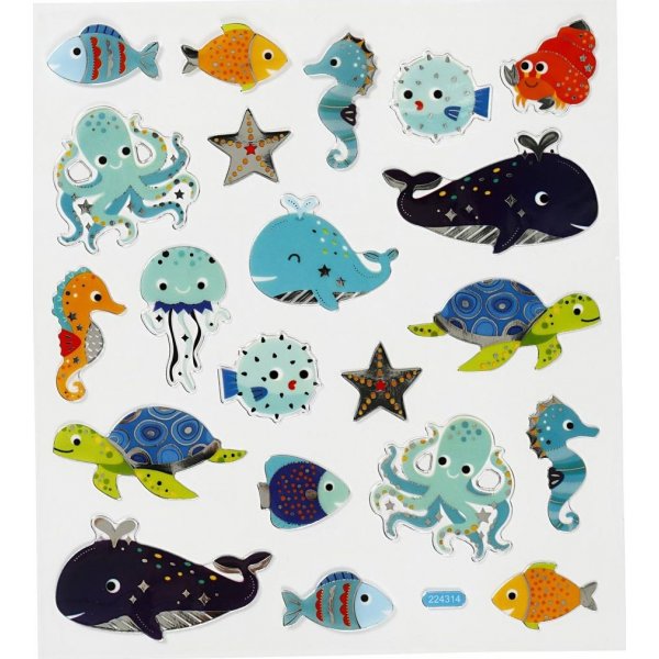 Autocollants - animaux marins