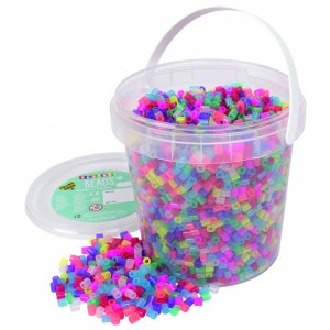 Perles tube m�lange de paillettes en seau - 5000 pcs