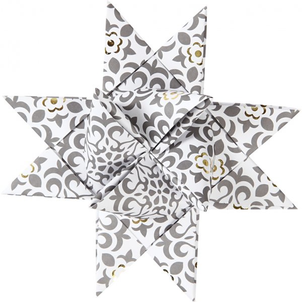 Bandes toiles - or - blanc - 6,5+11,5 cm, 48 bandes