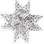 Bandes toiles - or - blanc - 6,5+11,5 cm, 48 bandes