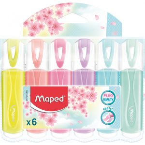 Surligneur - Maped - Fluo Pep'S Classic couleurs pastel pack de 6