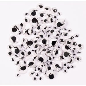 Yeux avec cils - 140 pcs Yeux avec cils - 140 pcs