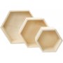 Botes de rangement - hexagonales - 3 pcs