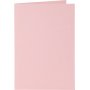 Cartes et enveloppes - rose - 11,5 x 16,5 cm - 6 sets