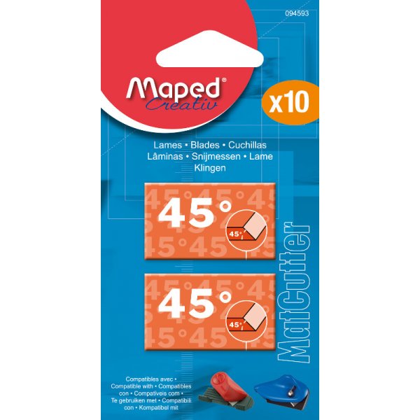 Lames de couteaux - Maped - 10 lames pour le cutter 45 172050
