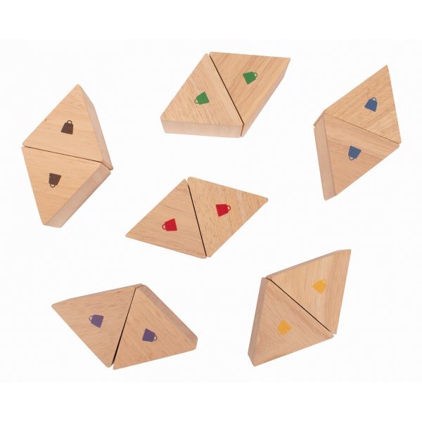 Mmoire de poids en bois 12 pices