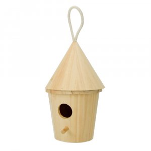 Nichoir H 20,5 x ø 13 cm - rond non traité Nichoir H 20,5 x ø 13 cm - rond non traité
