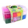 Perles en tube dans une bo�te de rangement 24 000 perles