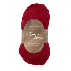 Fil Viking Alpaca Fine 50g - Bourgogne (655) Fil Viking Alpaca Fine 50g - Bourgogne (655)