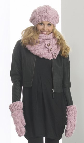 Patron tricot - Bret tricot, bonnet, charpe boutonne, polo charpe et mitaines