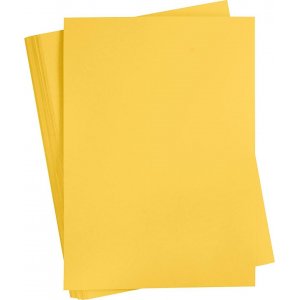 Carton coloré - jaune soleil - A2 - 180 g - 100 feuilles Carton coloré - jaune soleil - A2 - 180 g - 100 feuilles